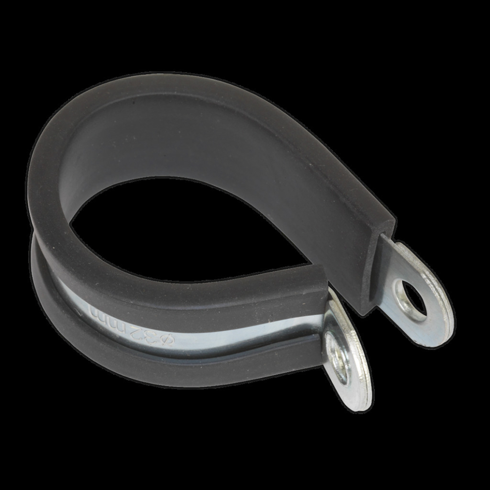 Sealey P-Clip Rubber Lined Ø35mm Pack Of 25