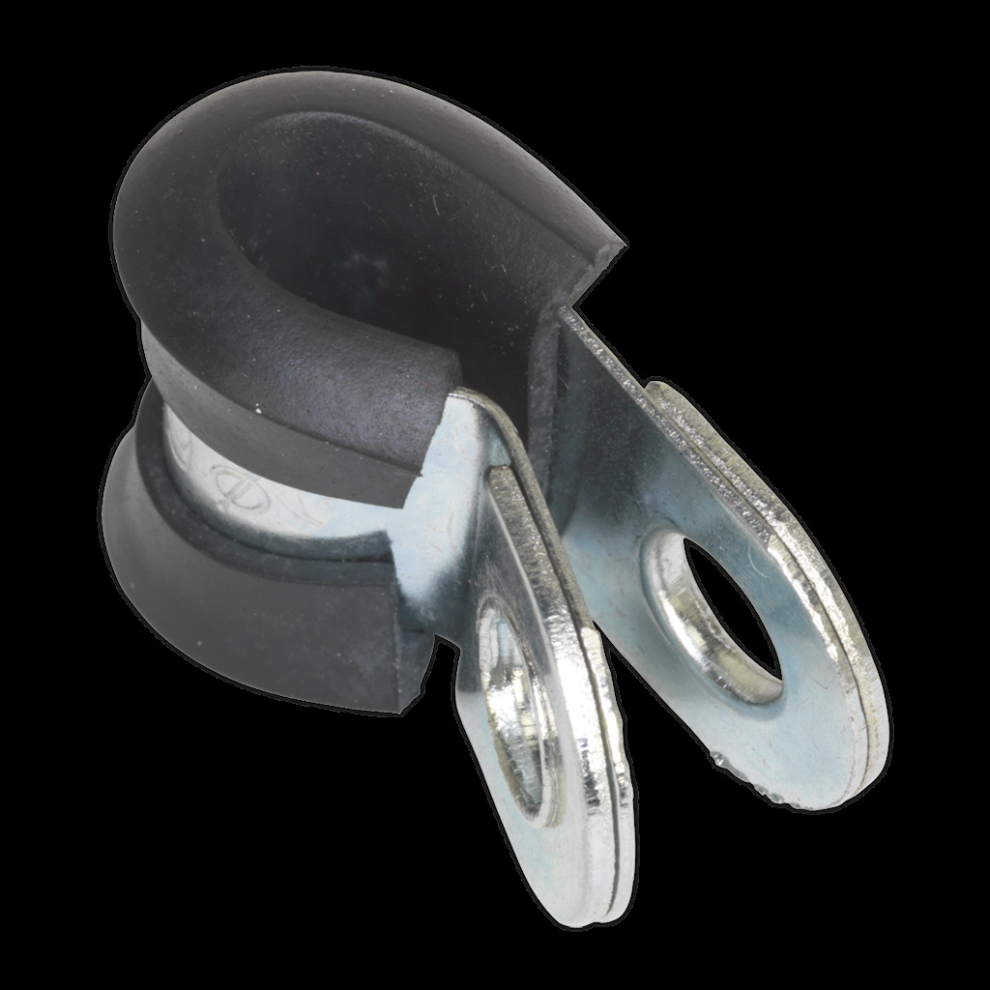 Sealey P-Clip Rubber Lined Ø6mm Pack Of 25