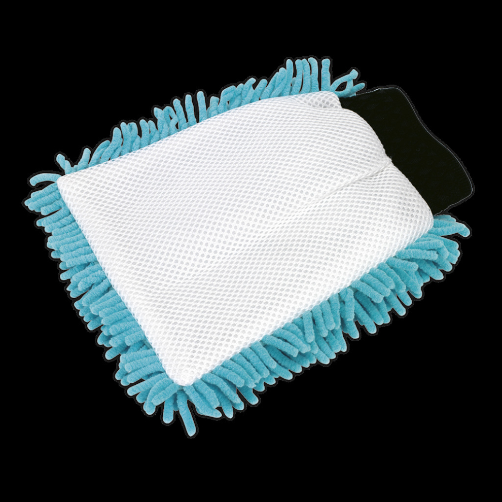Shaggy Microfibre Mitt 2-in-1