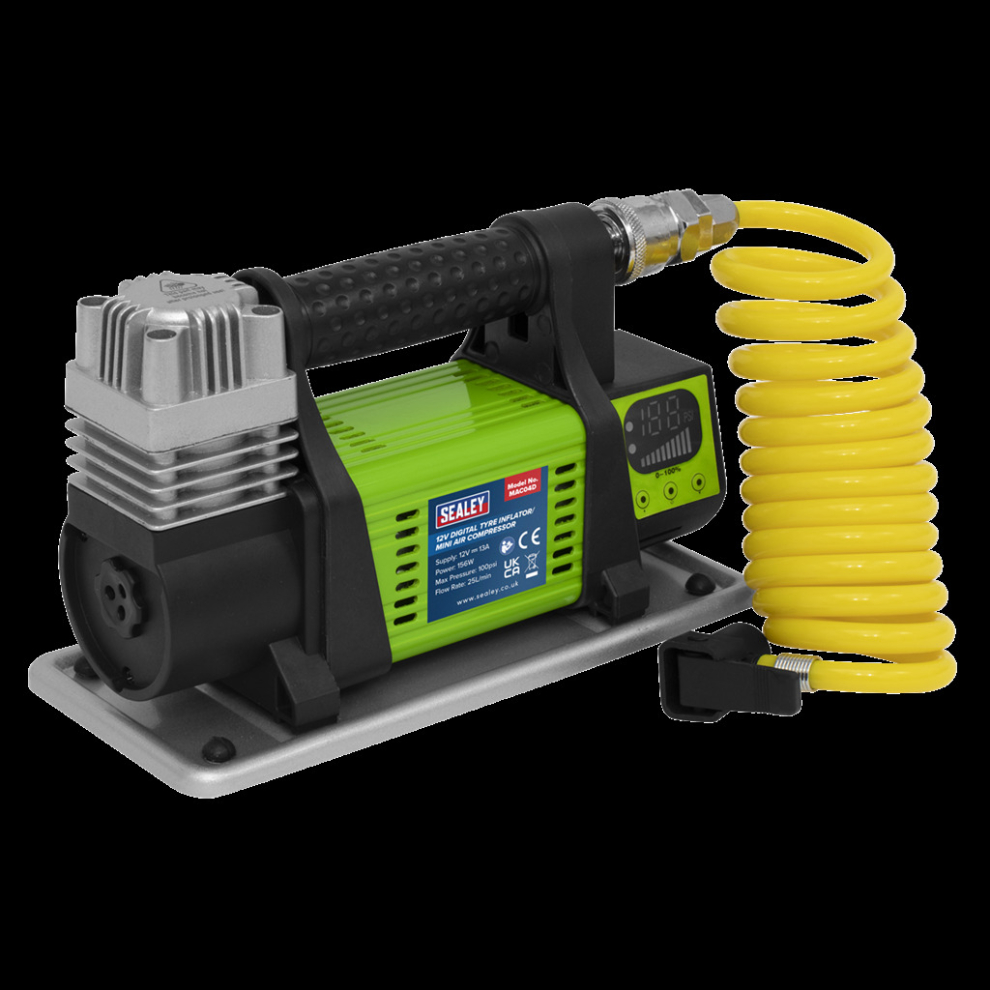 Sealey Digital Tyre Inflator/Mini Air Compressor 12V