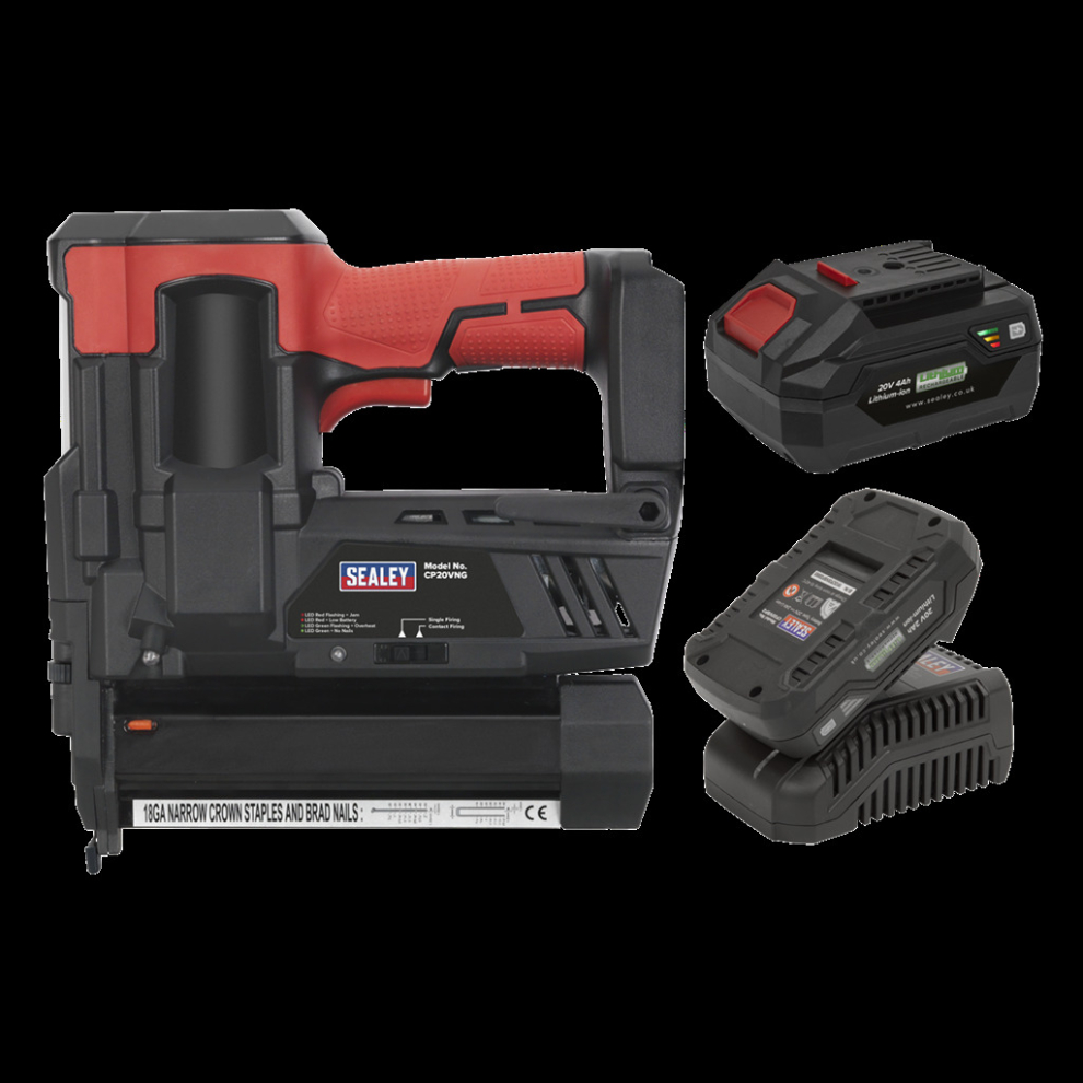Cordless Staple/Nail Gun Kit 18G 20V SV20 Series - 2 Batteries
