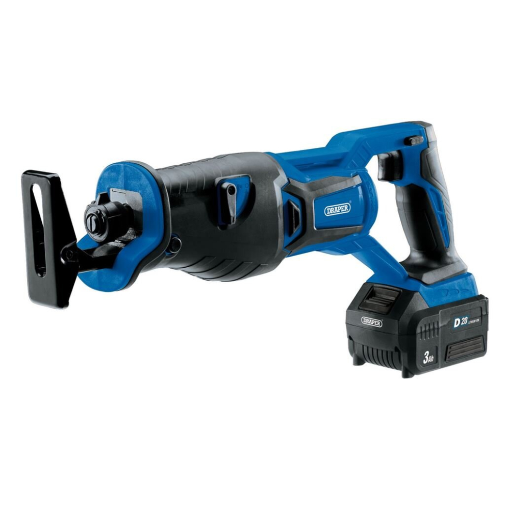 D20 20V Brushless Reciprocating Saw, 1 x 3.0Ah Battery, 1 x Fast Charger