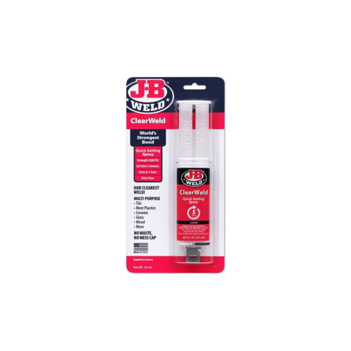 Seringue    poxy transparente JB Weld