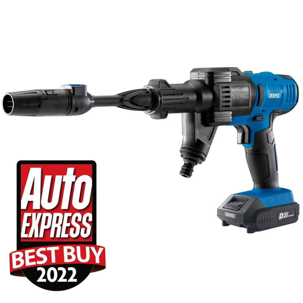 Draper Tools Draper D20 20V Cordless Pressure Washer Kit With Battery And Fast Charger - Image 9