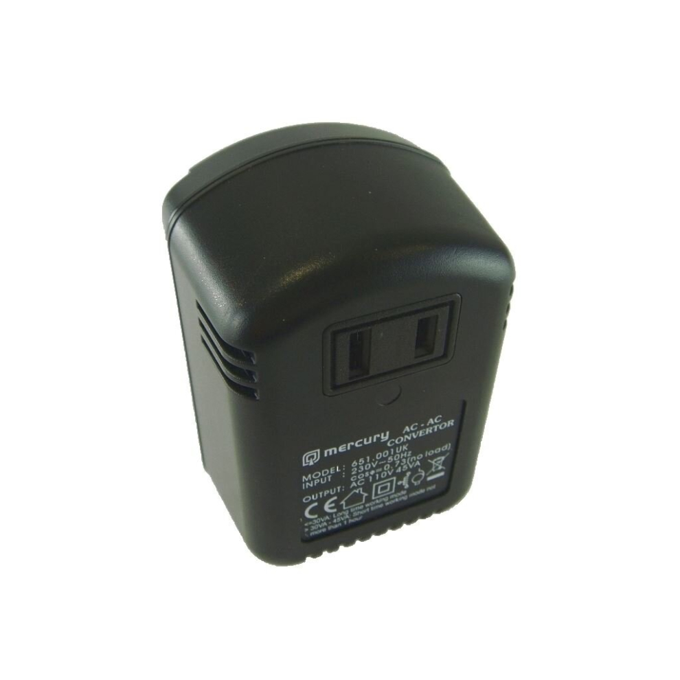Step-down Voltage Converter 230V - 110V (45W) - (UK version) Stepdown 240V 120V - UK2US45VA