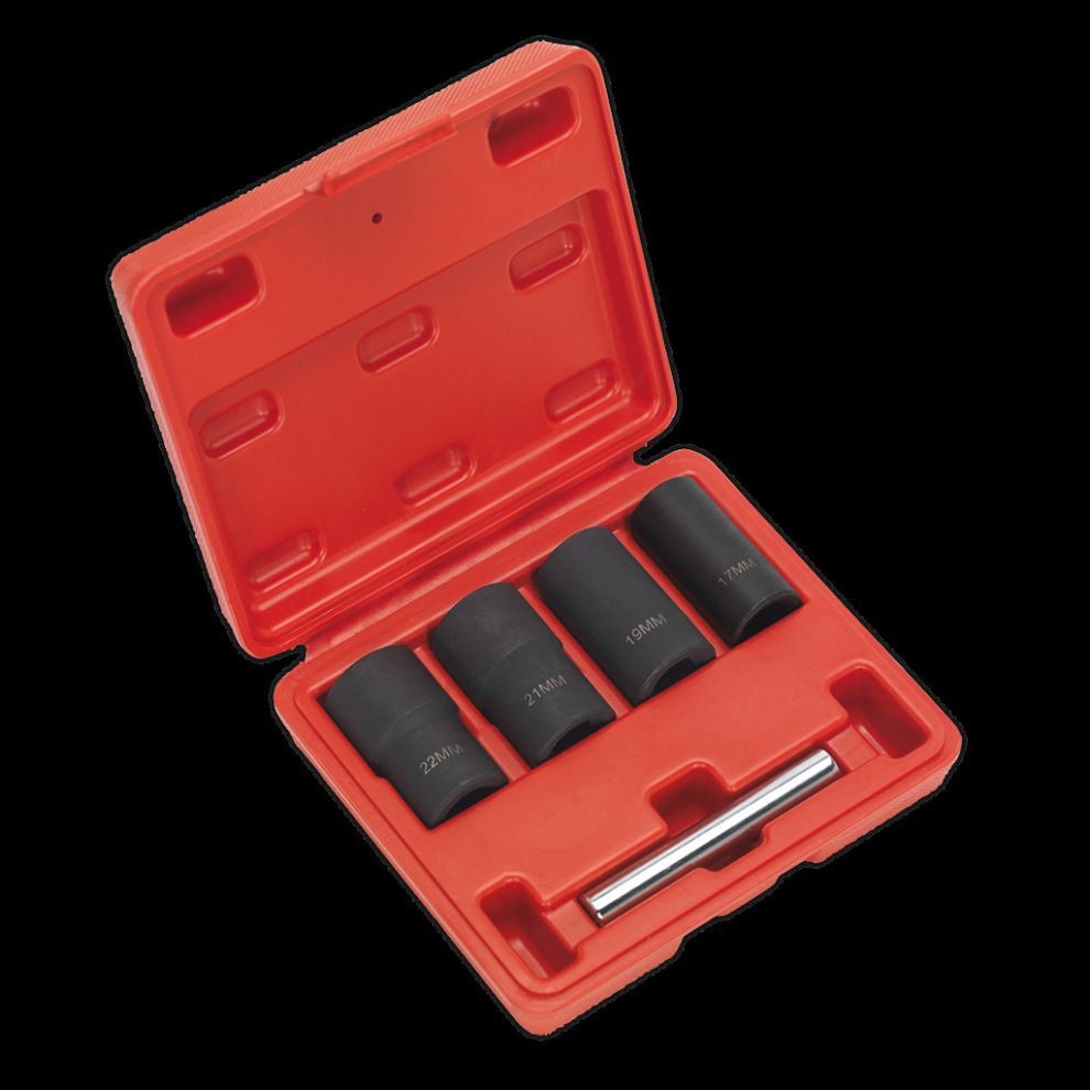 Sealey Locking Wheel Nut Removal Set 5Pc 1/2"Sq Drive