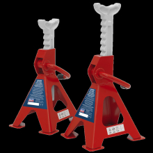 Axle Stands (Pair) 2 Tonne Capacity per Stand Ratchet Type