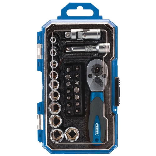 Draper Socket Set, 1/4"" Sq. Dr. (27 Piece)