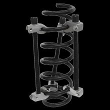 Coil Spring Compressor 3pc with Safety Hooks