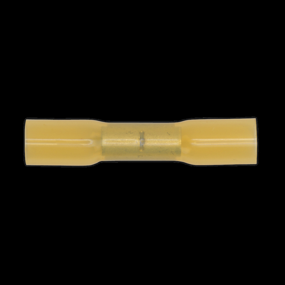 Sealey Heat Shrink Butt Connector Terminal Ø6.8mm Yellow Pack Of 50