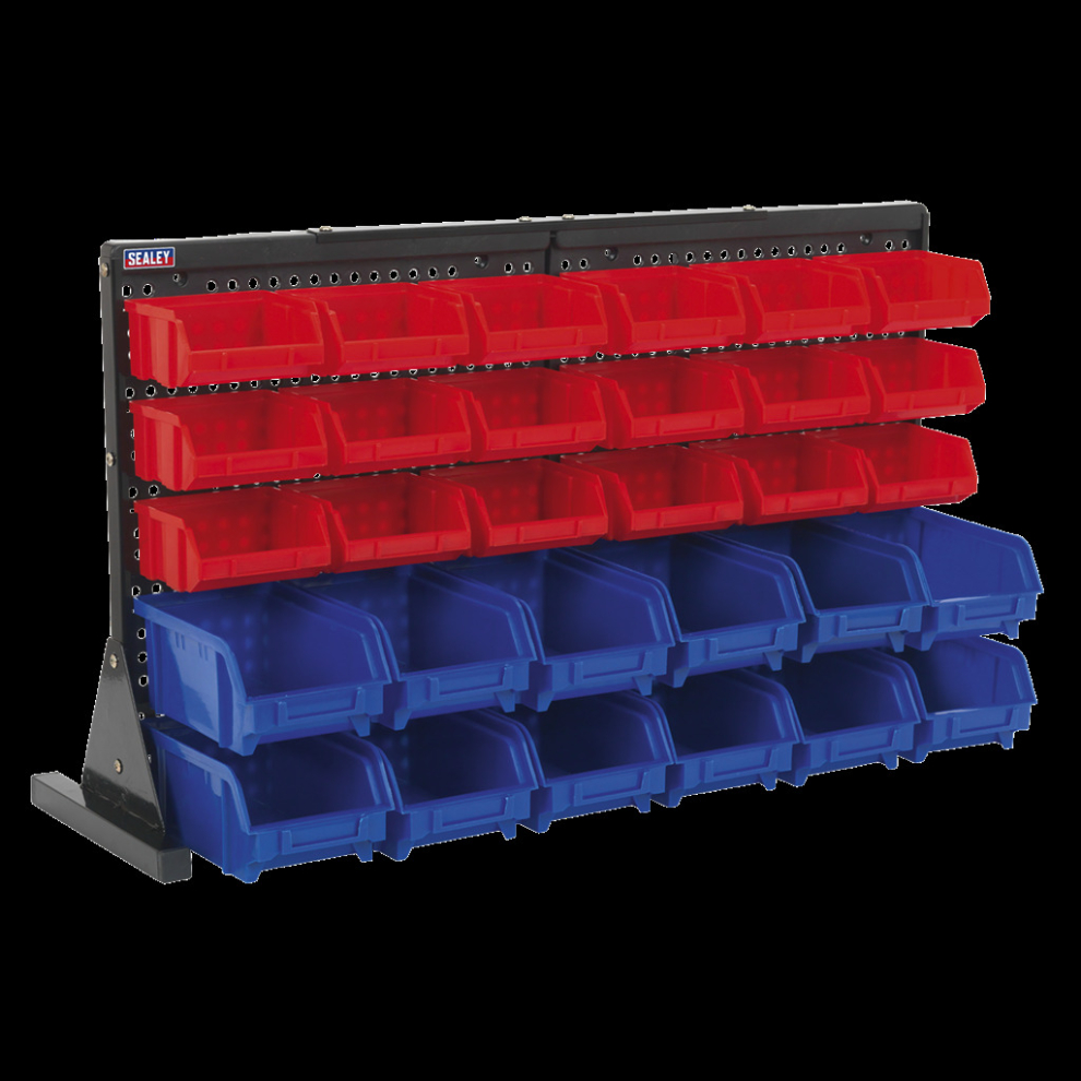 Bin Storage System Bench Mounting 30 Bins