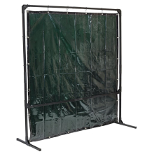 Welding Curtain with Metal Frame, 6' x 6
