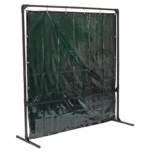 Draper Welding Curtain with Metal Frame, 6' x 6