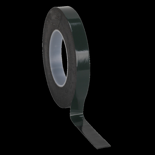 Sealey Double-Sided Adhesive Foam Tape 19mm x 10m Green Backing