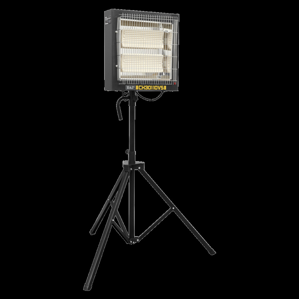 Sealey Ceramic Heater With Tripod Stand 1.2/2.4Kw - 110V