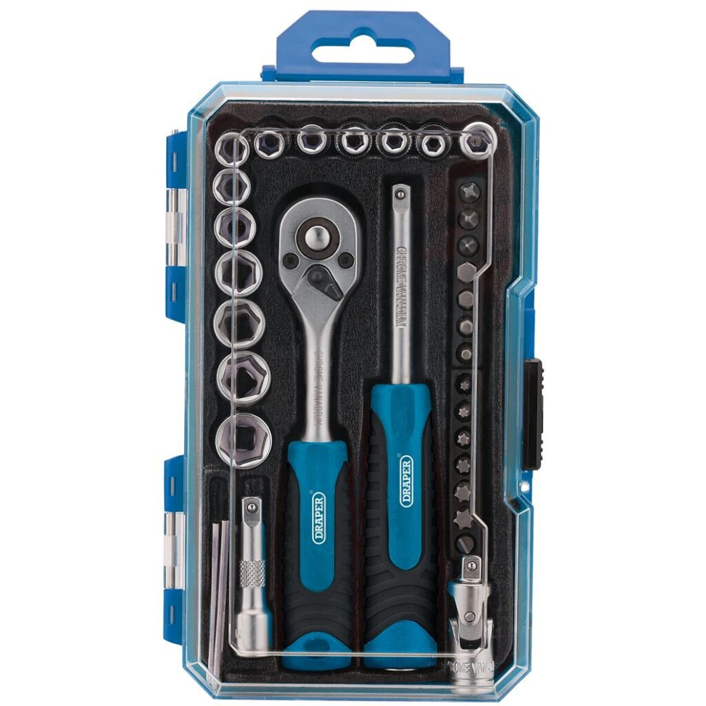 Socket Set, 1/4"" Sq. Dr. (35 Piece)