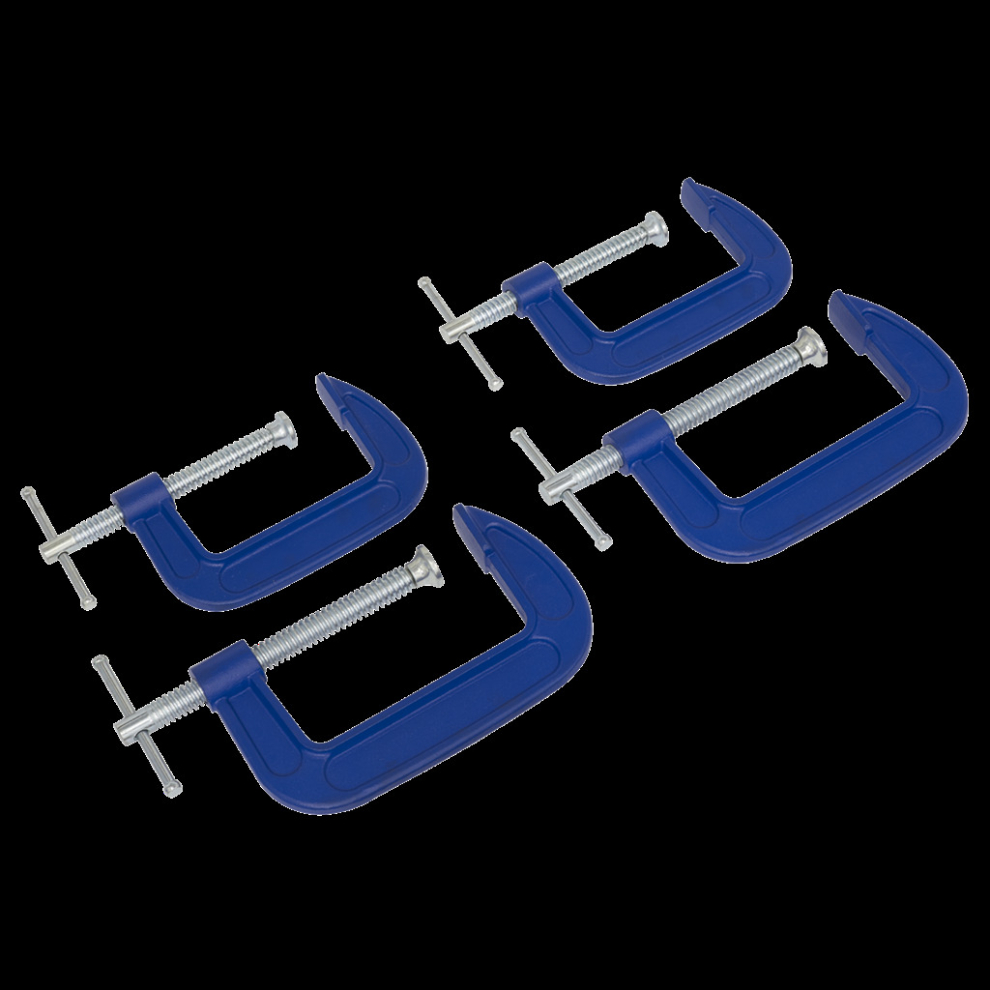G-Clamp Set 75mm & 100mm - 4pc