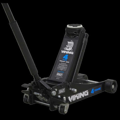 Sealey Viking Professional Trolley Jack 4 Tonne Low Profile with Rocket Lift
