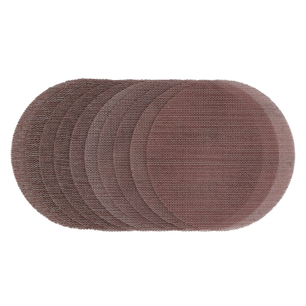 Mesh Sanding Discs, 125Mm, Assorted Grit - 80G, 120G, 180G, 240G (Pack Of 10) 5059482006401