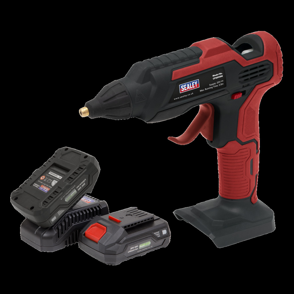 Sealey Cordless Glue Gun Kit 20V 2Ah Sv20 Series - 2 Batteries