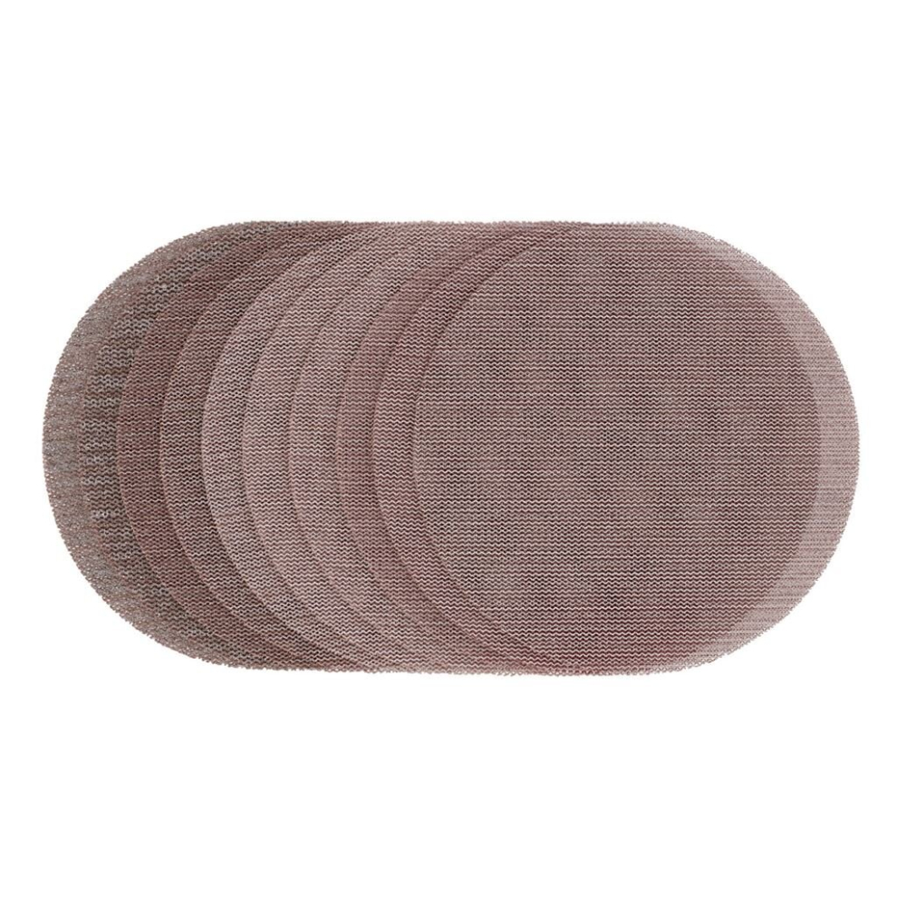 Draper Mesh Sanding Discs, 150Mm, Assorted Grit - 80G, 120G, 180G, 240G (Pack Of 10)