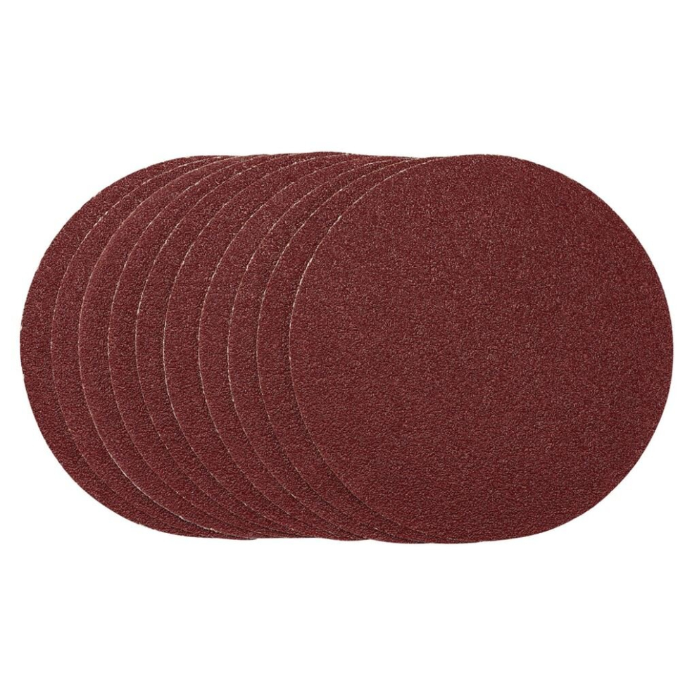 Draper Sanding Discs, 150Mm, Psa, 40 Grit, (Pack Of 10) Grain