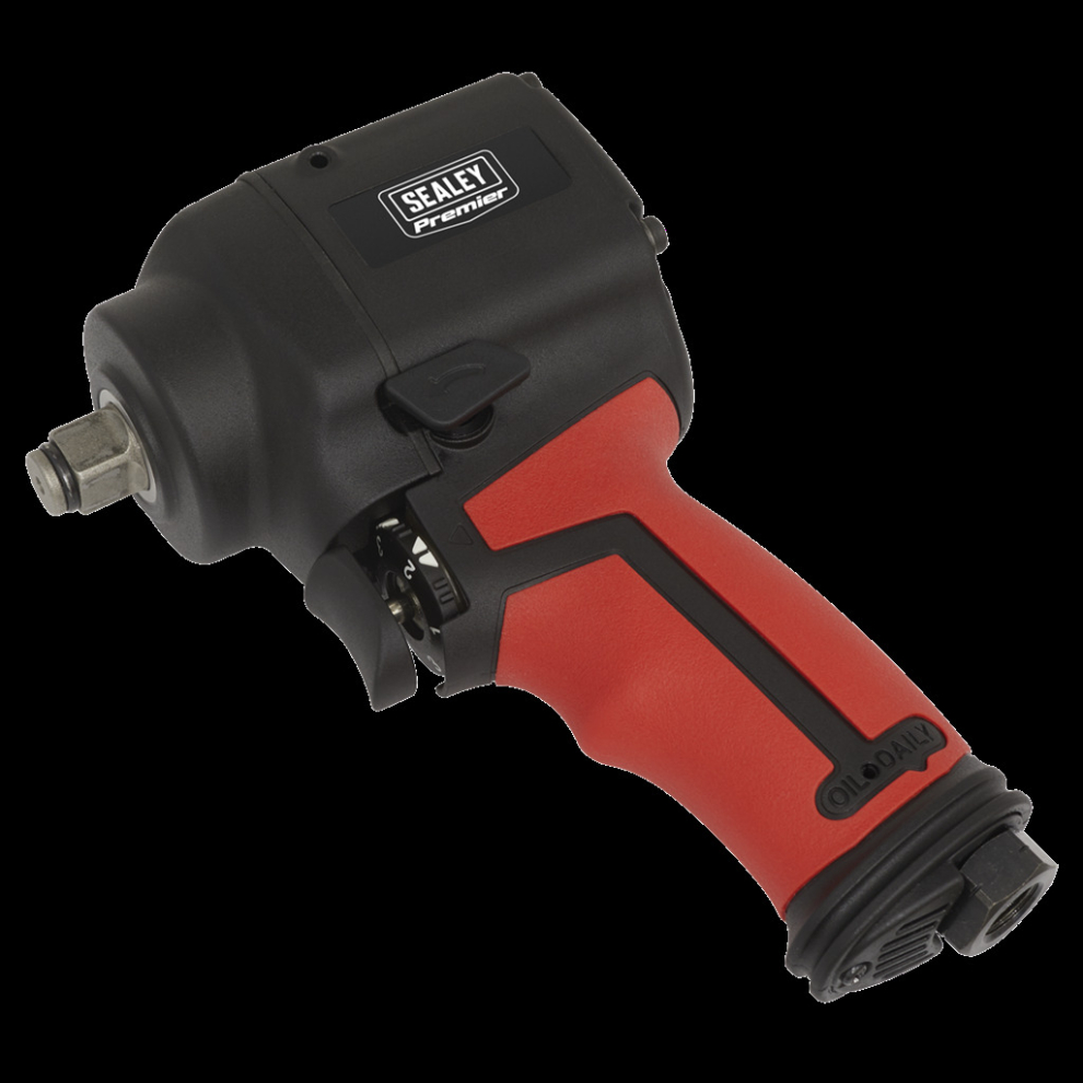 Sealey Air Impact Wrench 1/2"Sq Drive Stubby - Twin Hammer