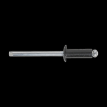 Aluminium Rivet Black Standard Flange 4.8 x 14mm Pack of 200