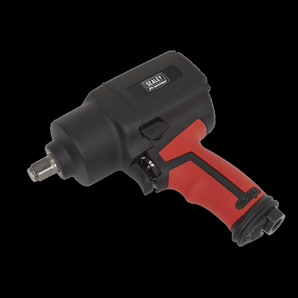 Sealey Air Impact Wrench 1/2"Sq Drive Twin Hammer