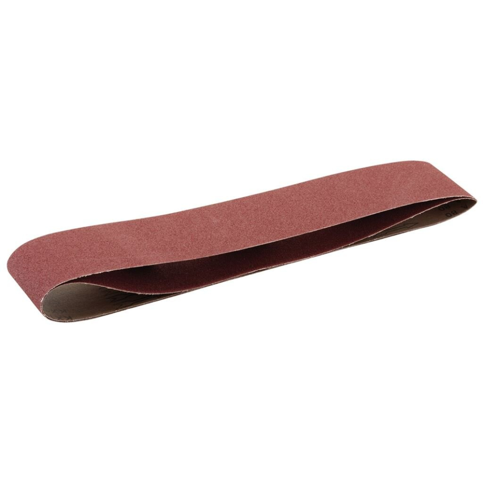 Draper Cloth Sanding Belt, 100 X 1220Mm, 80 Grit (Pack Of 2)