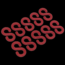 Plastic Chain S-Hook Pack of 10
