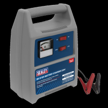Battery Charger 8A 6/12V Lead-Acid (230V) with Ammeter, Protection, Carry Handle, 9-112Ah