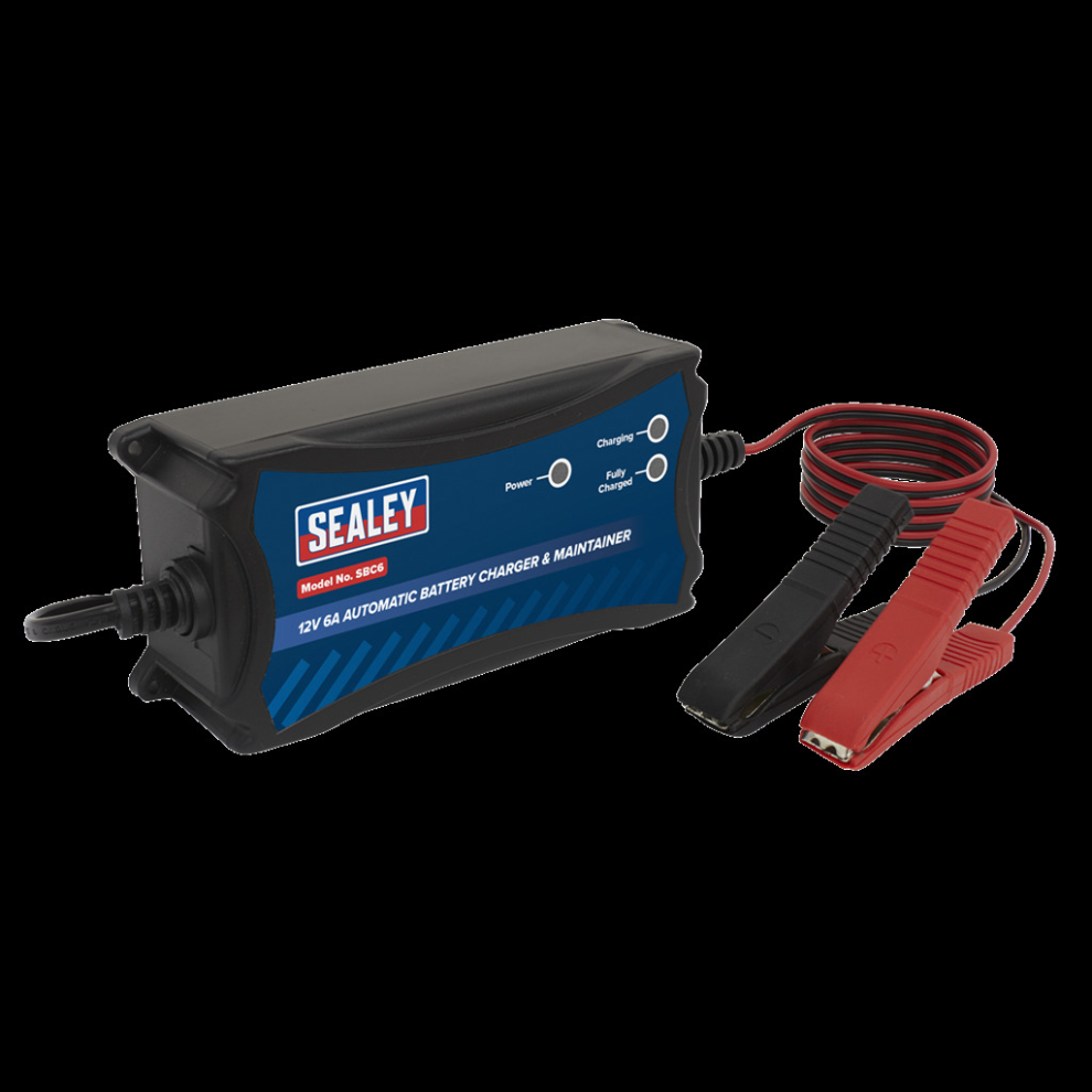 Sealey Battery Maintainer Charger 12V 6A Fully Automatic