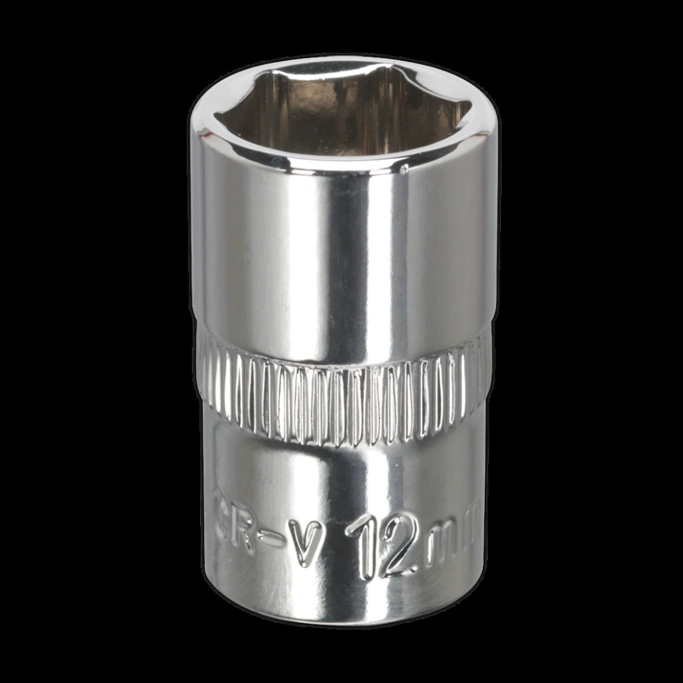 Sealey Walldrive® Socket 12Mm 3/8"Sq Drive Fully Polished