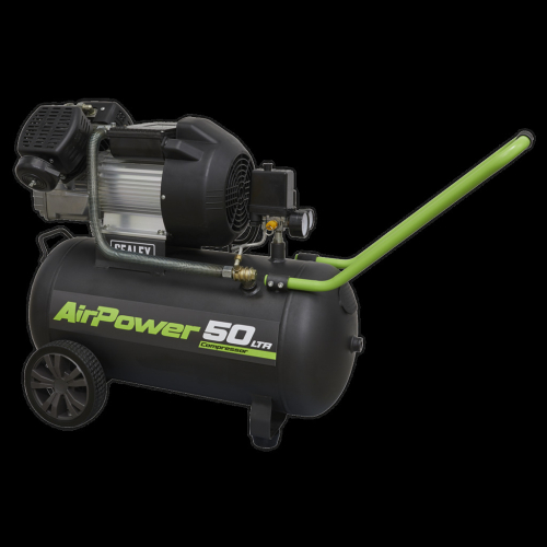Sealey Air Compressor 50L V-Twin Direct Drive 3hp