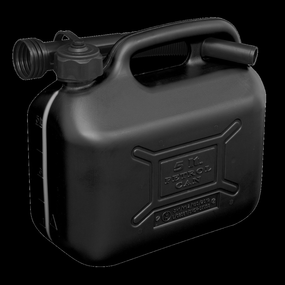 Sealey Fuel Can 5L - Black