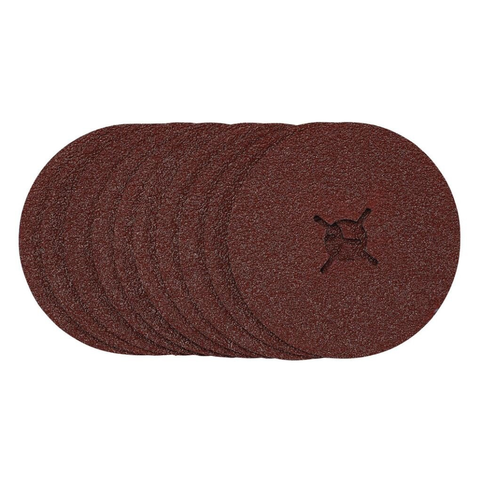 Fibre Sanding Discs, 125Mm, 36 Grit, (Pack Of 10) 5059482006999