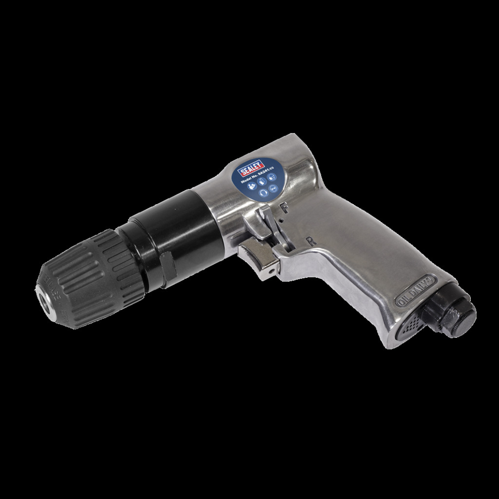 Sealey Air Drill Ø10mm Reversible With Keyless Chuck