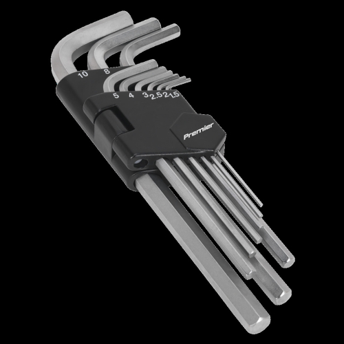 Sealey Hex Key Set 9pc Long Metric