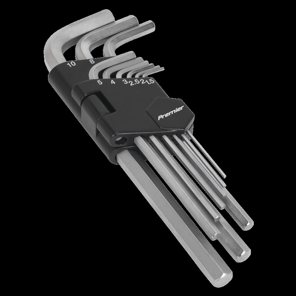 Sealey Hex Key Set 9Pc Long Metric