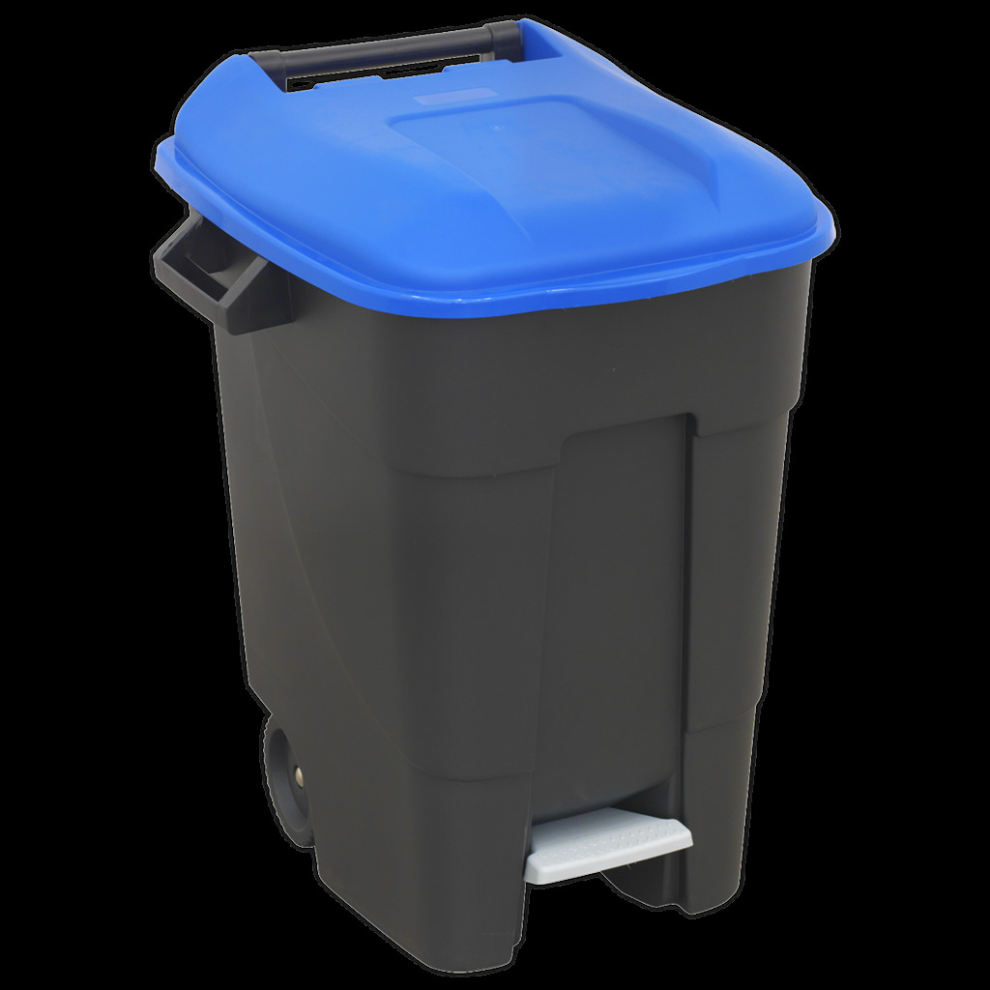 Sealey Refuse/Wheelie Bin With Foot Pedal 100L - Blue