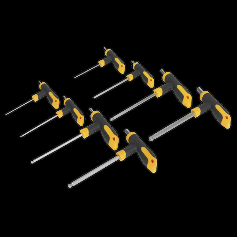Sealey T-Handle Ball-End Hex Key Set 8Pc