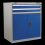 Sealey Industrial Cabinet 2 Drawer & 1 Shelf Double Locker 1