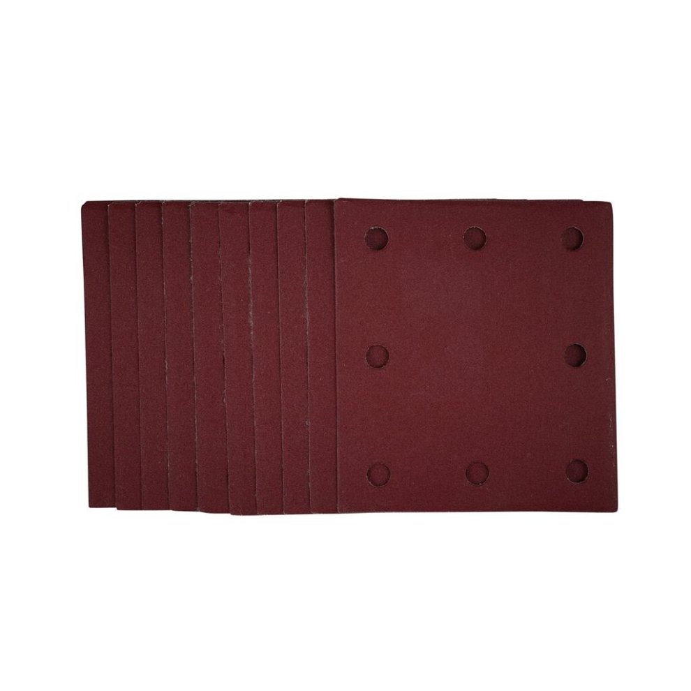 Draper 1/4 Sanding Sheets With Hook And Loop, 115 X 105Mm, 240 Grit (Pack Of 10) Grain