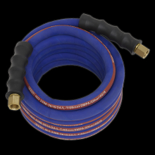 Air Hose 5m x Ø8mm with 1/4"BSP Unions Extra-Heavy-Duty