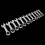 Sealey Stubby Ratchet Combination Spanner Set 12pc Metric 1