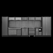 Superline PRO® 4.9m Storage System - Stainless Worktop