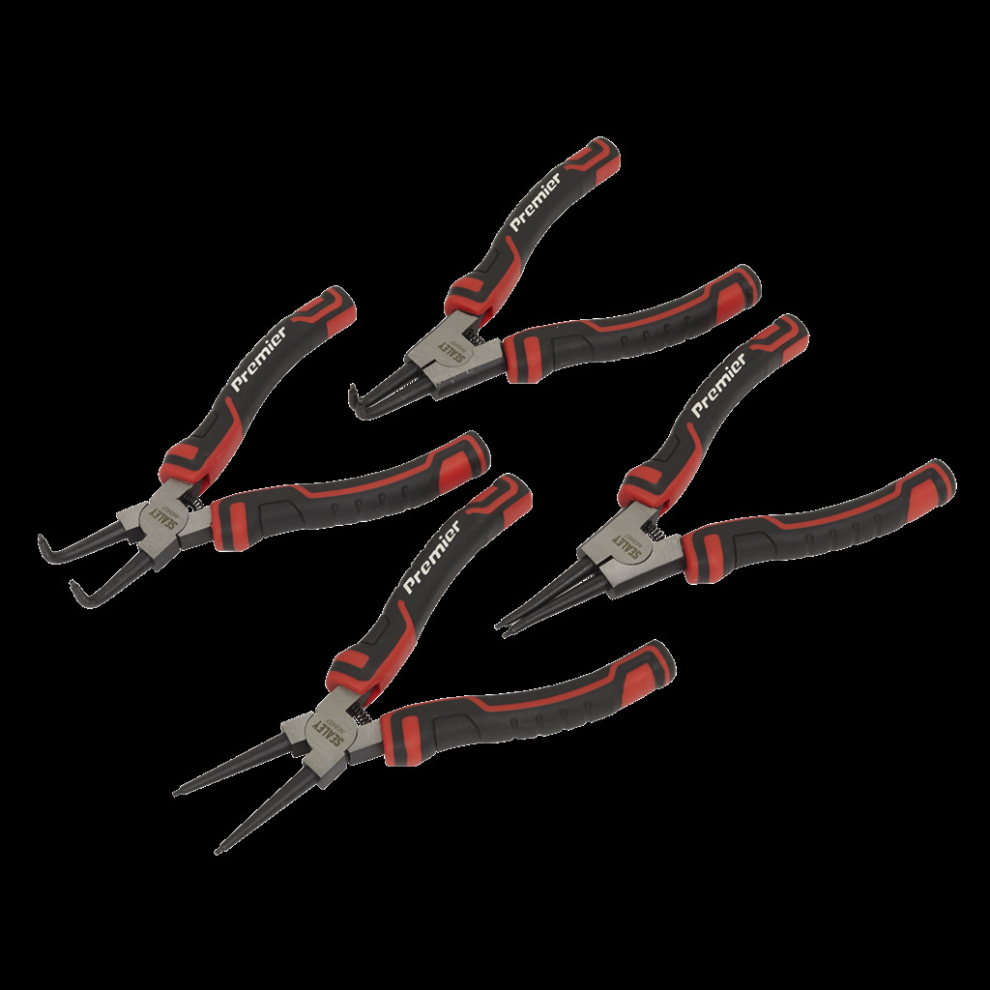 Sealey Circlip Pliers Set 180Mm 4Pc