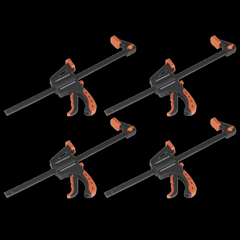 Ratchet Bar Clamp 300mm  4pc Set