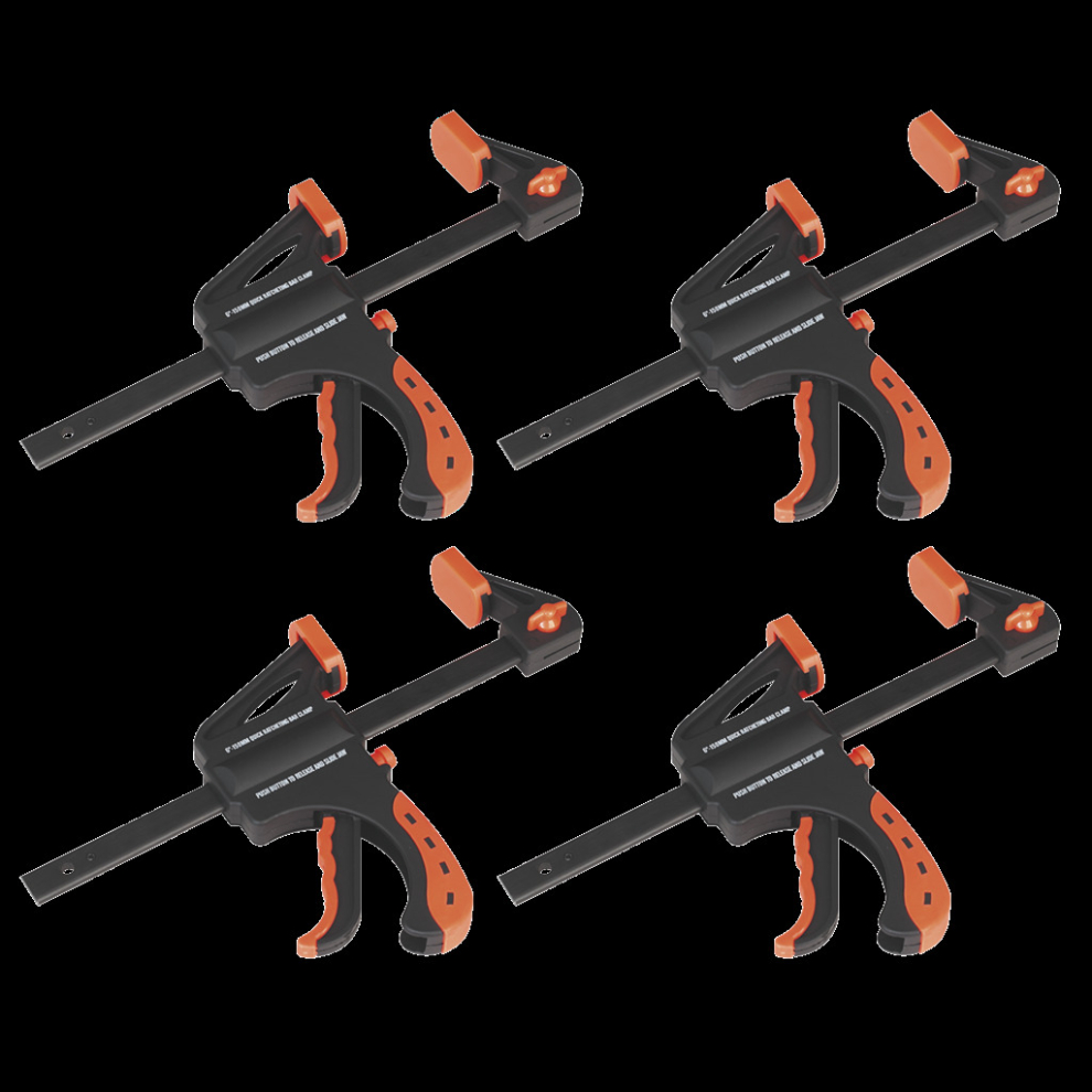 Ratchet Bar Clamp 150mm 4pc Set